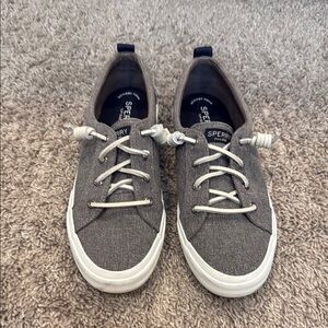 Sperry Charcoal Canvas Sneakers